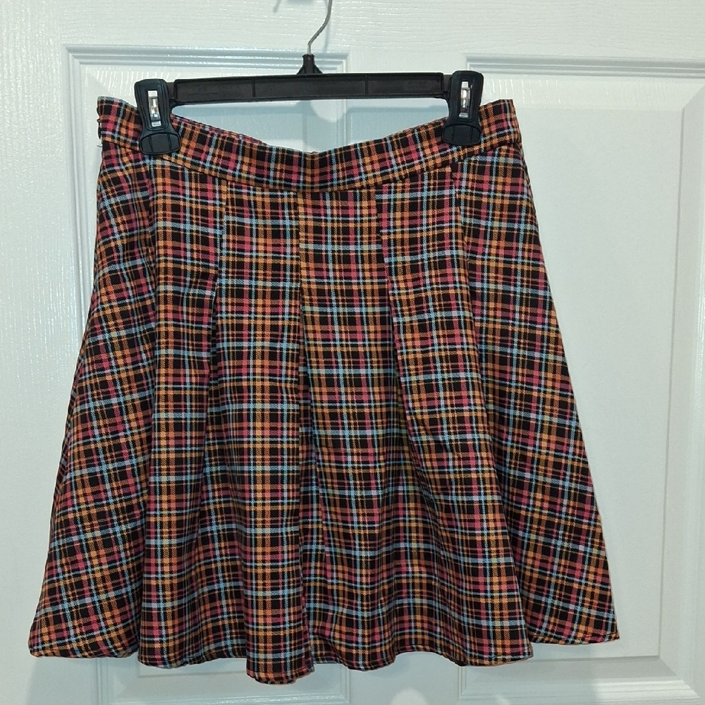 Kollyy Skirt. Size L. Plaid Women's Skirt - Multicolor